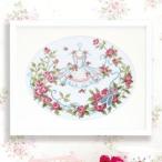 オリムパス　ししゅうキット　フラワーシンフォニー　ロゼット＆ベビーカー　7433