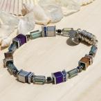 Yahoo! Yahoo!ショッピング(ヤフー ショッピング)アランベイ　グラスツイスト　ブレスレット　バイオレット＆ブロンズ