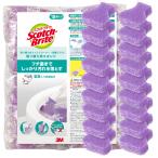 3M トイレ掃除 トイレブラシ 重曹入り 使い捨て スポンジ 洗剤付 取替18個 スコッチブライト