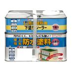 ニッペ ペンキ 塗料 水性屋上防水塗料セット 8.5kg グレー 水性 つやなし 屋外 日本製 4976124246142