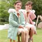 中綿コート キッズ 女の子 おしゃれ 厚手 子供服 冬服 子供コート アウター ダウン風コート キッズコート ロングコート 中綿ジャケット フード付き 暖かい 防寒