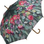 傘 木製ジャンプ傘 シルビア ヴァシレヴァ「フェアリーテイルフラワーズ」 雨傘 花柄 かわいい 長傘 おしゃれ レディース レイングッズ 雨の日 おでかけ