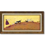 絵画 サムトフト「幸せへ向かって」 インテリア 壁掛け 絵 飾る 風景 額入り おしゃれ リビング 玄関 寝室 部屋 壁飾り かわいい プレゼント ギフト