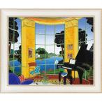 絵画 トーマス マックナイト「イエロー ミュージック ルーム」 絵画 壁掛け 壁飾り インテリア