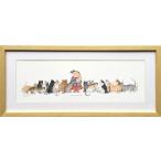 絵画/ダイアン パターソン キティ コーナー/インテリア 壁掛け 壁飾り 額入り アート リビング 玄関 トイレ プレゼント ギフト おしゃれ 飾る ポスター 猫