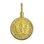 1/10 унция Maple leaf монета верх K24YG K18YG 1986 год клен leaf монета head золотая монета желтое золото металлы 3.9g б/у бесплатная доставка 