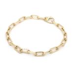 カルティエ サントスドゥカルティエブレスレット B6021300 K18YG 20.5cm チェーンブレスレット イエローゴールド 地金19.9g 中古 送料無料