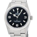 ショッピングロレックス [3年保証] ロレックス メンズ エクスプローラー1 114270 D番 エクスプローラーI エクスプローラ1 ブラック 自動巻き 腕時計 中古 送料無料