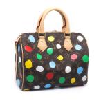 ルイヴィトン スピーディバンドリエール25 モノグラム 草間彌生 ハンドバッグ ショルダーバッグ クロスボディバッグ 2WAY 中古 送料無料