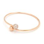  Tiffany аппаратное обеспечение мяч байпас браслет 17cm K18PG бриллиант с отделкой браслет розовое золото металлы примерно 8g б/у бесплатная доставка 