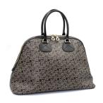  Celine обезьяна ключ Mini сумка "Boston bag" PVC кожа черный серый ручная сумочка ручная сумка сумка палец на ноге рубин yon лошадь машина рисунок чёрный б/у бесплатная доставка 