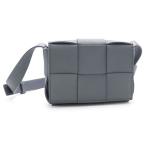 ボッテガヴェネタ マキシイントレチャート キャンディカセット 666688VMAY11242 ラムスキン サンダー グレー 斜め掛けバッグ 中古 送料無料