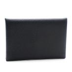  Hermes karu vi Duo W печать 2024 год производства vo- Epson nowa-ru футляр для карточек визитная карточка порванный Mini кошелек складывающийся пополам черный чёрный б/у бесплатная доставка 