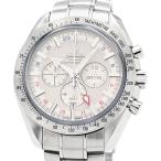 [3年保証] オメガ メンズ スピードマスター ブロードアロー 3581.30 クロノグラフ GMT 裏スケ ホワイト 自動巻き 腕時計 中古 送料無料