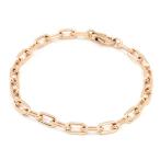  Cartier s Pal ta rental браслет K18PG Leon цепь маленький штамп цепь фасоль адзуки чистое золото 18 золотой розовое золото металлы 12.4g б/у бесплатная доставка 