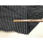  хлопок 85%linen15% сделано в Японии полоса серый .. блуза фиксированная ширина 110cm 10cm единица измерения распродажа 