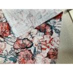 linen100% струйный принт цветочный принт orange x grayish зеленый One-piece фиксированная ширина 140cm 10cm единица измерения распродажа 