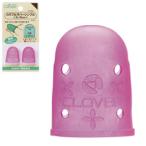 カラフルラバーシンブル 大・16ｍｍ クロバー /シンブル 指ぬき カラー 裁縫道具