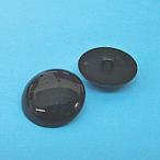 ぬいぐるみ 目 山高ボタン 23mm 黒 4個入/ぬいぐるみ あみぐるみ 羊毛フェルト 目 目玉 ソリッドアイ プラスチックアイ アニマルアイ/手芸用品 手作り