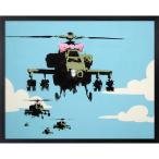 Banksy банк si- искусство рама Helicopters [bicosya/ прекрасный . фирма ] IBA-61737 размер 530x430x32mm