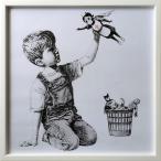 Banksy банк si- искусство рама Game Changer [bicosya/ прекрасный . фирма ] IBA-62479 размер 530x530x30mm