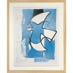 Georges Braque Georges * черный искусство рама L'oiseaux bleu et gris [bicosya/ прекрасный . фирма ] IGB-62524 размер 425x525x32mm