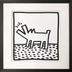 Keith Haring Keith he кольцо искусство рама Untitled, (barking dog) [bicosya/ прекрасный . фирма ] IKH-62516 размер 450x710x32mm