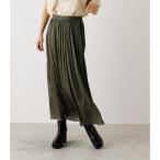【10月5日(水)9:59まで期間限定価格】SHINY PLEATS SKIRT/シャイニープリーツスカート /レディース/ボトムス スカート  ロング【MARKDOWN】