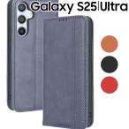 Galaxy S25 ケース 手帳 S25Ultra チェック柄 合革 レトロ 手帳 ケース ギャラクシーs25 S25ウルトラ SC-51F SC-52F ポイント消化