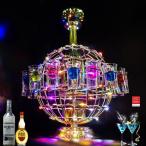 テキーラ地球儀 LED酒ボトルの表示