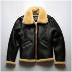  мутон жакет m-to пальто B6 "куртка пилота" кожаная куртка B-6 мутон жакет натуральная кожа "куртка пилота" натуральная кожа кожа ягненка натуральная кожа мужской защищающий от холода 