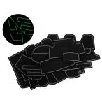 AZ製 ラバーマット ステップワゴン RP系 RP1 RP2 RP3 RP4 RP5 ドア ポケット マット/シート 滑り止め  夜光色 蓄光 ルミナス ホワイト 26P アズーリ