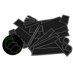 (AZ) ラバーマット ステップワゴン RK1/2/5/6 ドア ポケット マット/シート 滑り止め  夜光色 蓄光 ルミナス ホワイト 30P 車種専用設計 アズーリ