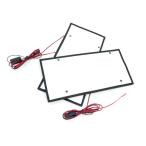 (AZ) 字光式 ナンバープレート LED 面発光 2枚 普通車/軽 字光式ナンバープレート//送料無料