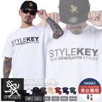 STYLEKEY(スタイルキー) 半袖Tシャツ STATUS LOGO S/S TEE(SK24SP-SS01) ストリートファッション ヒップホップ レゲエ B系 定番ロゴ 大きいサイズ