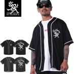 STYLEKEY スタイルキー ベースボールシャツ ROYAL SCRIPT BASEBALL SHIRT(SK25SU-BBS01) ストリート系 ヒップホップ B系 ユニフォーム