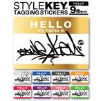 STYLEKEY стиль ключ стикер TAGGING STICKERS[9 шт. комплект ](SK99AL-ET21) Street серия B серия hip-hop наклейка ta серебристый g