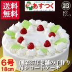 生クリームケーキ デコレーションケーキ ノーマル6号 18cm/プレート無しです。名入れ希望は他の商品を選びなおして下さい