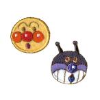 アンパンマン なかよし シール ワッペン 2枚入り キャラクター 男の子 女の子 貼るだけ簡単 入園入学準備 アイロン接着OK