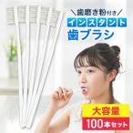 使い捨て 歯ブラシ 業務用 ホテル 100個セット アメニティ 日本製 個包装 歯磨き粉 付き ノベブラシ インスタント 携帯用 旅行 施設 職場