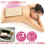 ホット&スチームパッド Lサイズ F20892 ブラウン 電子レンジ加熱 温熱パッド 繰り返し使える ホット スチームパッド