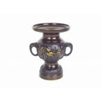 ショッピング花瓶 花瓶 花立 花鳥型 黒光色 4.5寸 1個売り 国産品