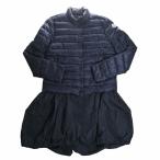 MONCLER モンクレール ナイロン SATOMI GIUBBOTTO ロングダウンコート #0 1109S4935605 ネイビー レディース by