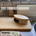 キッチンブラシ 食器洗い エコブラシ 竹 サイザル麻 ココナッツ フライパン テフロンOK ECO SDGs mana. マナ FSC認証取得 キッチンスポンジ代替 爆買