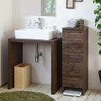 サニタリーチェスト 4段 洗面所 収納 スリム 木製 ランドリー SA-9030H 隙間 すき間 引出 下着 日本製 新生活 組立