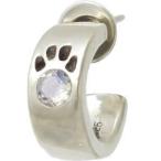 Yahoo! Yahoo!ショッピング(ヤフー ショッピング)（6月）ブルームーンストーン 肉球 シルバー ピアス 誕生石 ネコ猫キャット