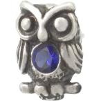 サファイアふくろうシルバーピアスバ...