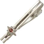 (1月)ガーネットサン(太陽神)ロジュウム シルバー ブラスネクタイピン 誕生石