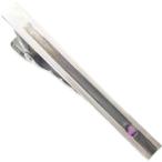 (2月)アメジスト クールライン  シルバー ネクタイピン 誕生石