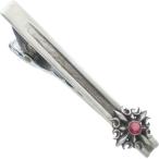 (7月)ルビー ゴシック クロス  シルバー ネクタイピン誕生石